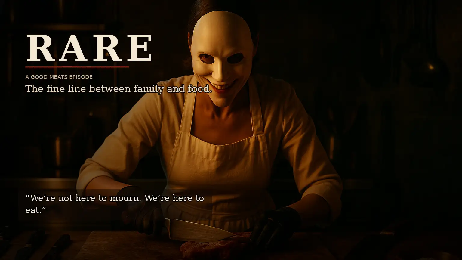 Rare culinary horror masked chef cover art